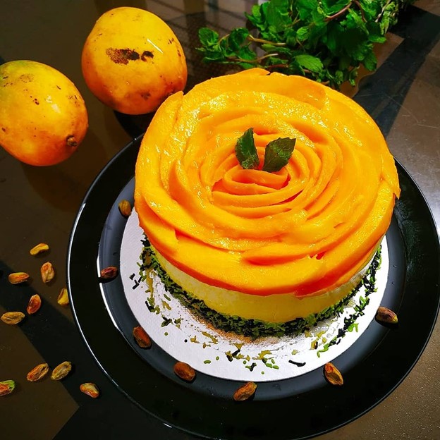 Mango Sesame Cake Recipe